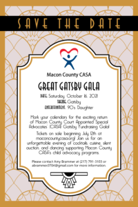 Great Gatsby Gala, Saturday, October 16
