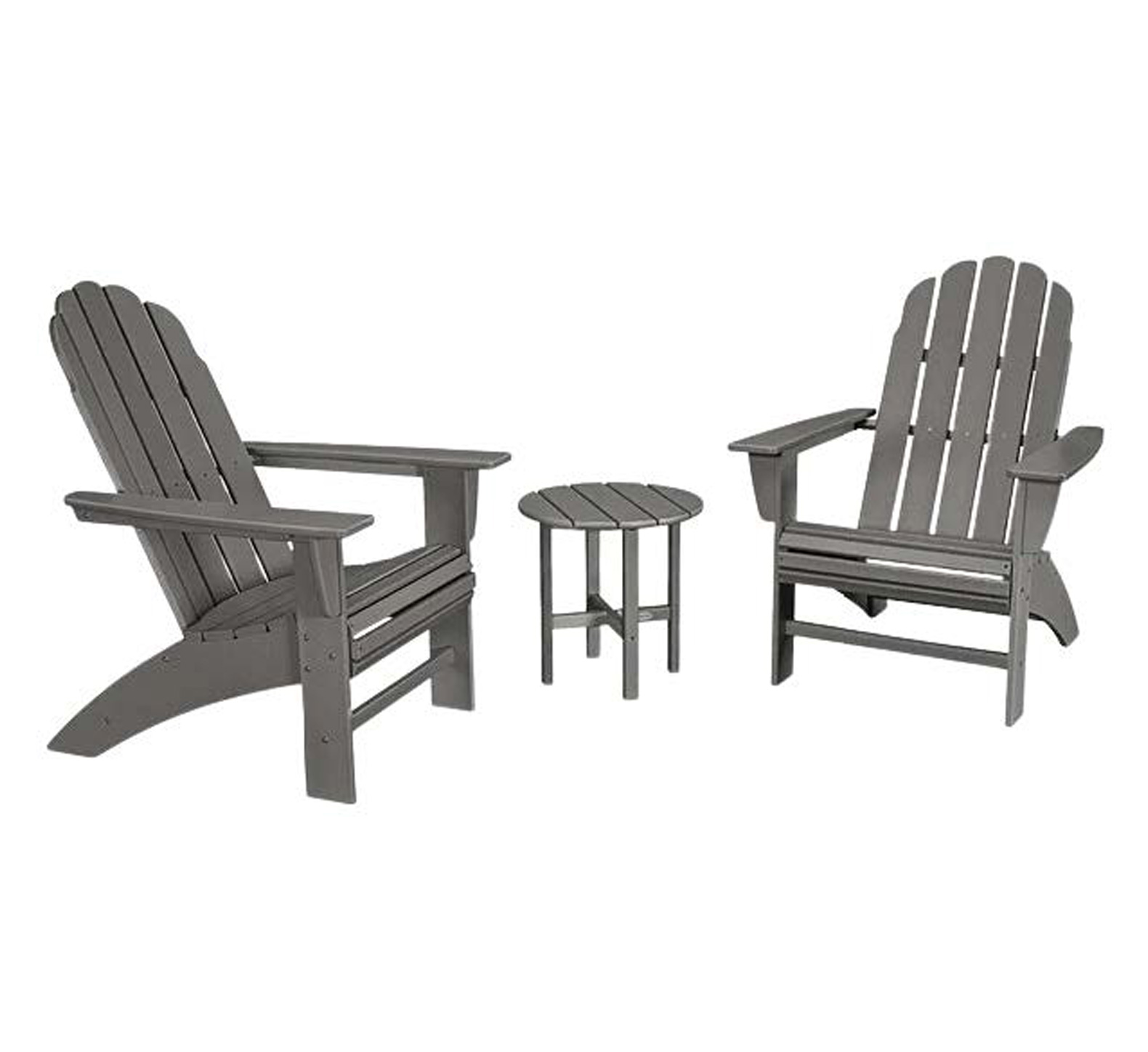 121 Patios Adirondack Chairs and Side Table 121 Patios Adirondack Chairs and Side Table